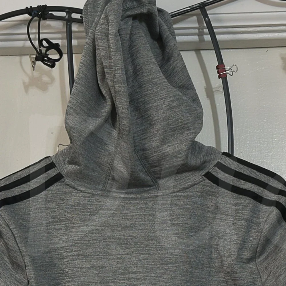 adidas Youth Tech‎ Fleece Hoodie, Gray